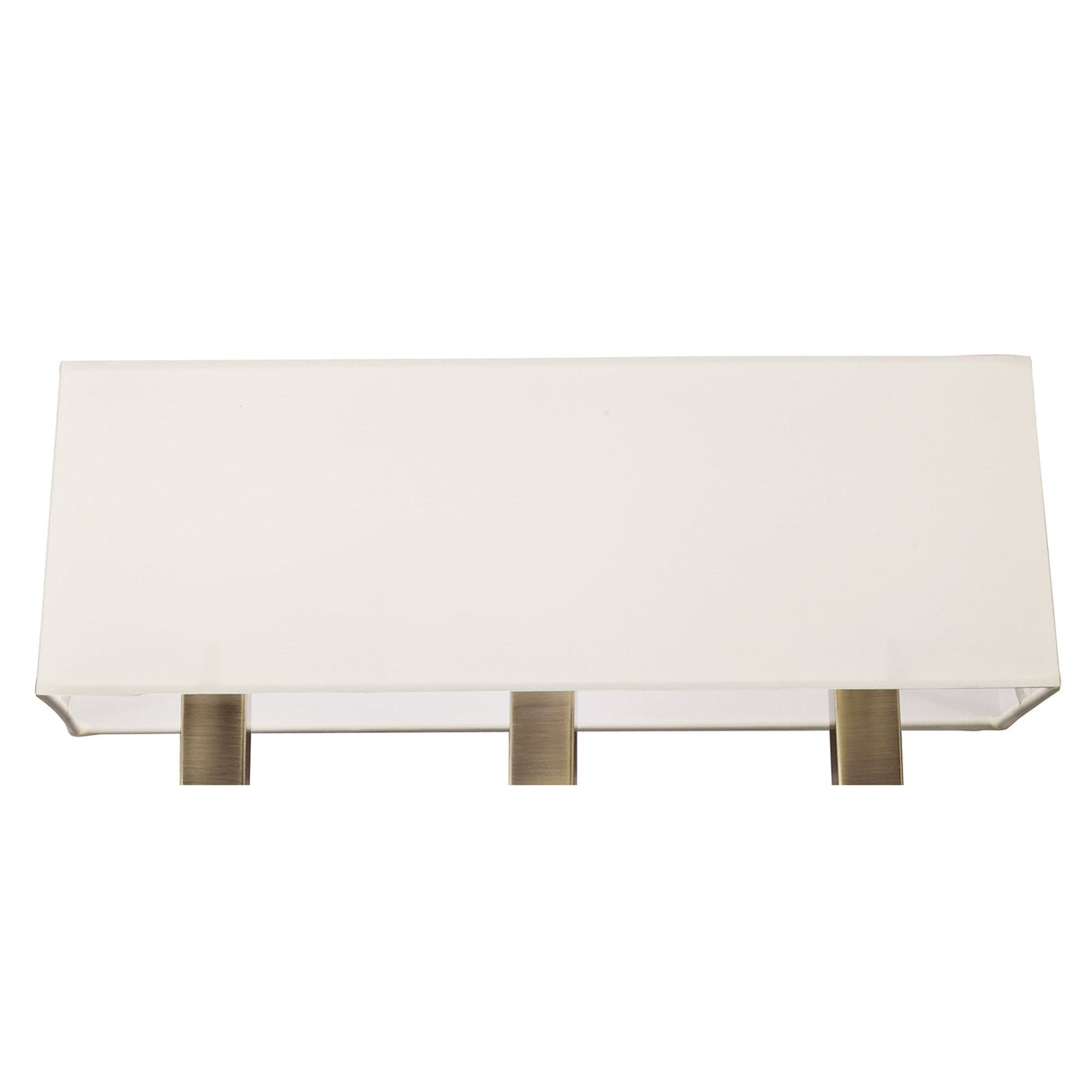 Akira 3 Light Wall Lamp - Brass With Cream Shade