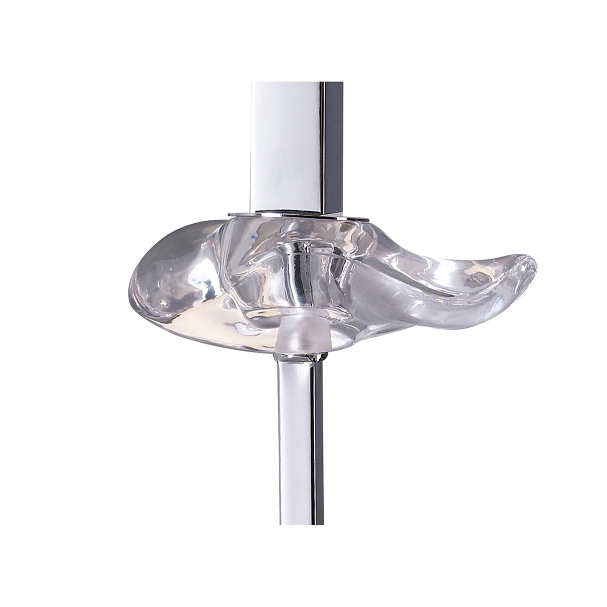 Akira 1 Light Table Lamp - Chrome With Black Shade