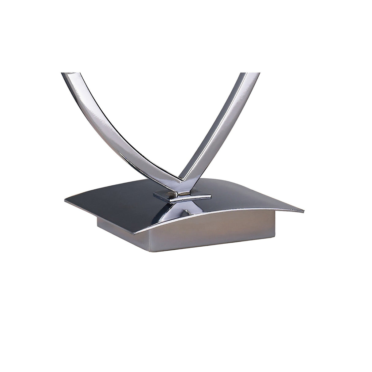 Akira 2 Light Table Lamp - Chrome With Black Shades