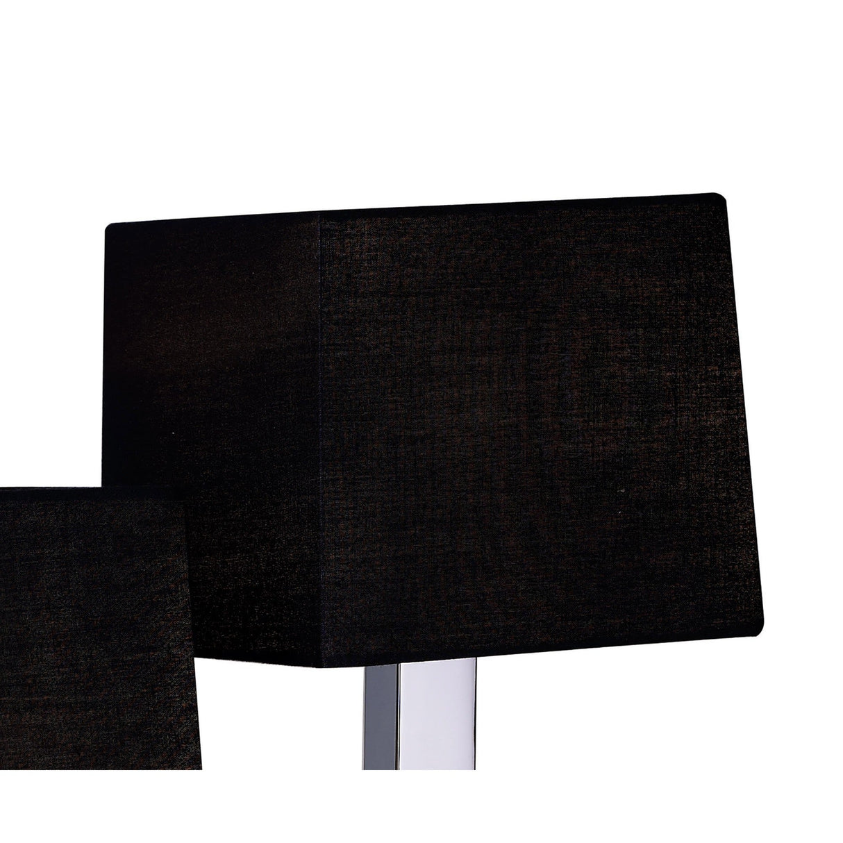 Akira 2 Light Table Lamp - Chrome With Black Shades