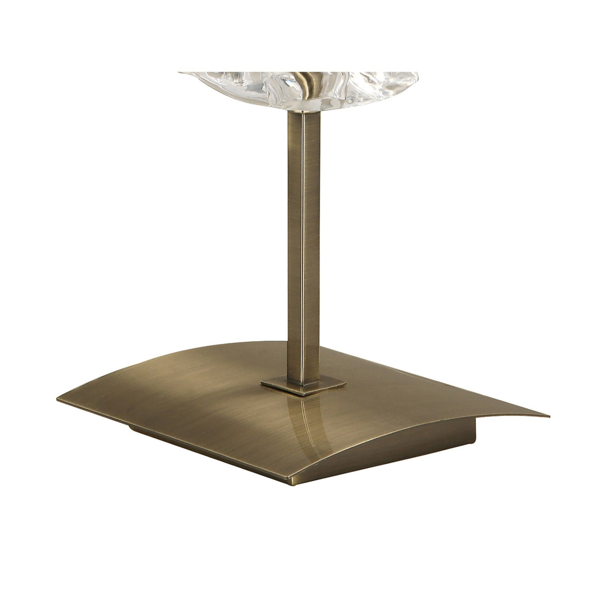 Akira 2 Light Table Lamp - Brass With Black Shade