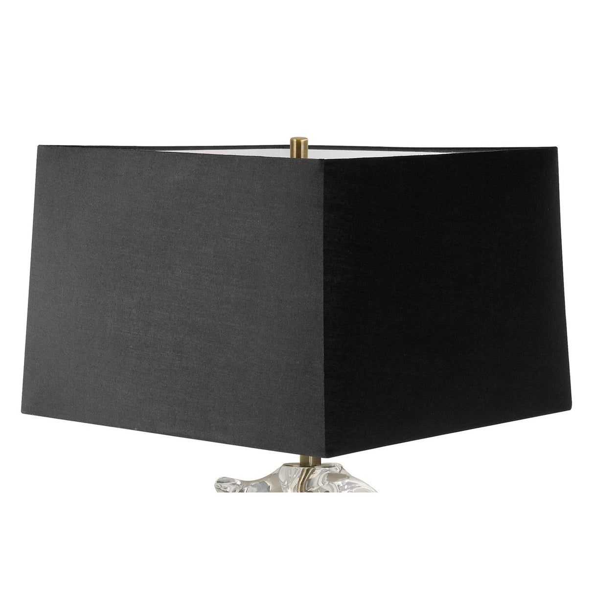 Akira 2 Light Table Lamp - Brass With Black Shade