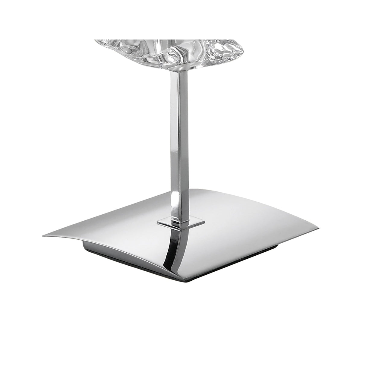 Akira 2 Light Table Lamp - Chrome With Black Shade