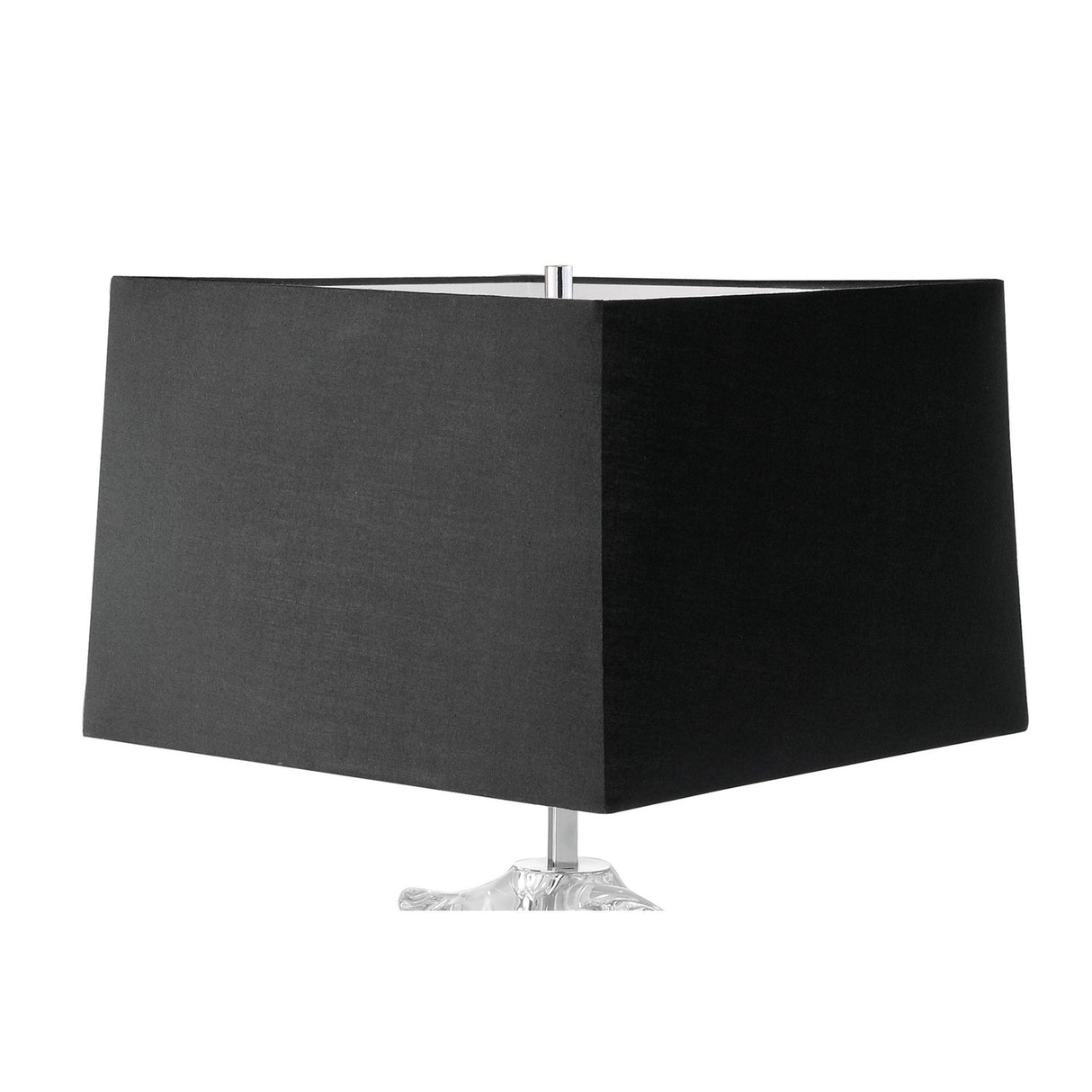 Akira 2 Light Table Lamp - Chrome With Black Shade
