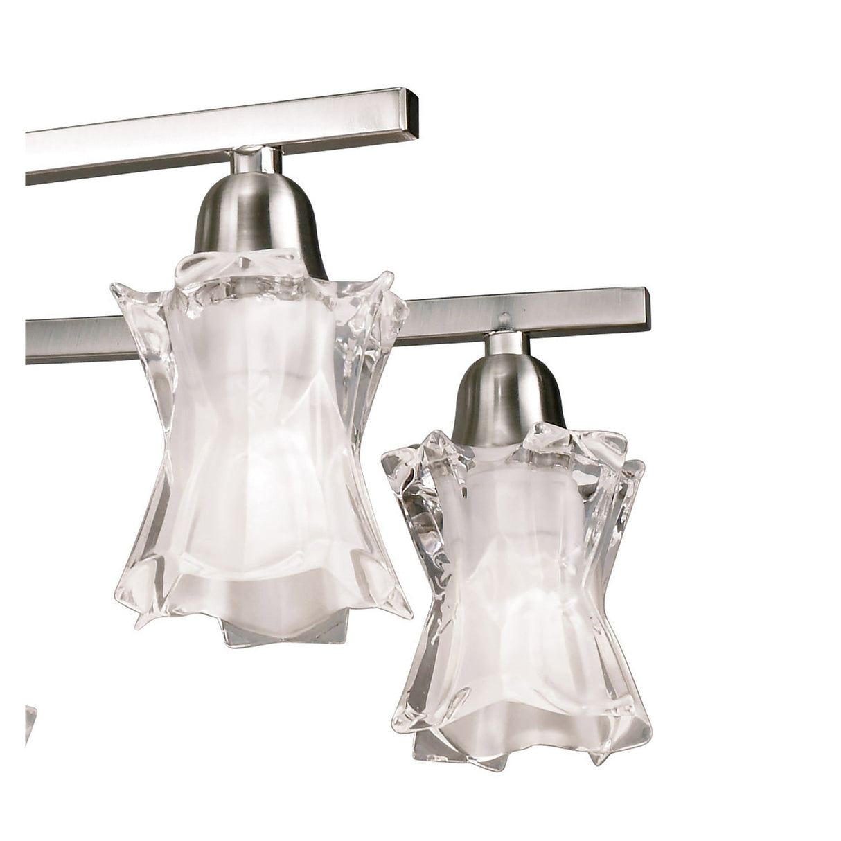 Alaska 64cm 6 Light Chandelier/Semi-Flush - Satin Nickel