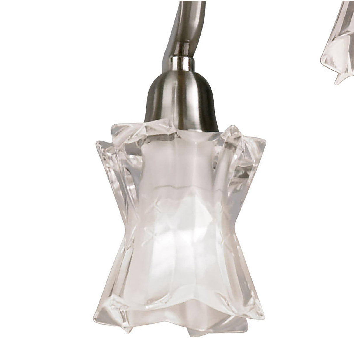 Alaska 64cm 6 Light Chandelier/Semi-Flush - Satin Nickel