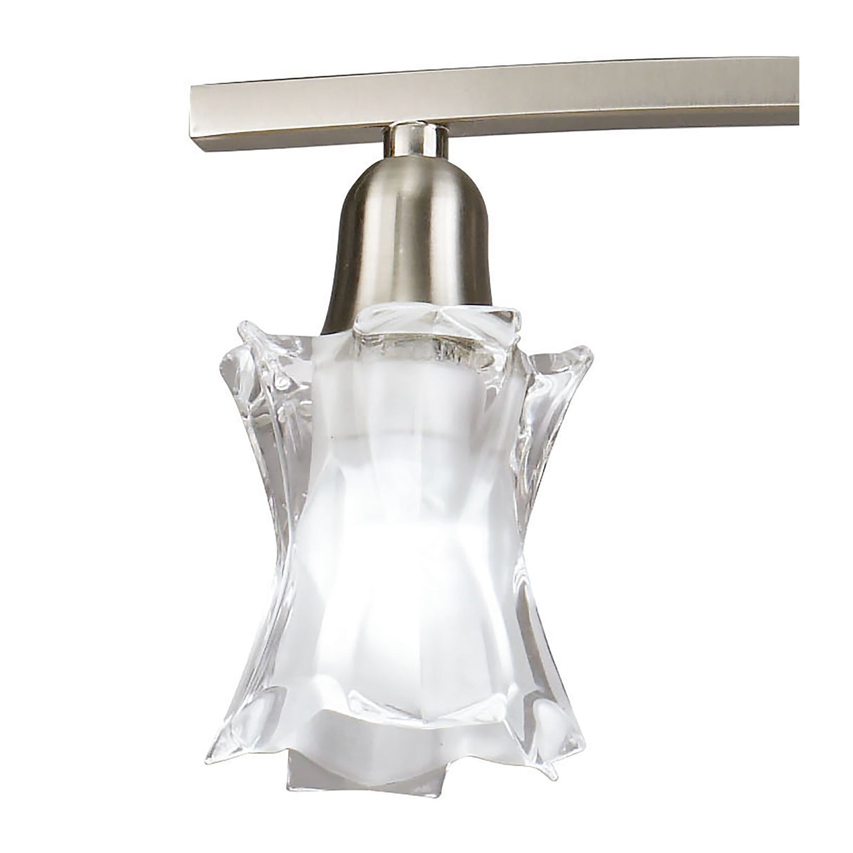 Alaska 49cm 4 Light Chandelier/Semi-Flush - Satin Nickel