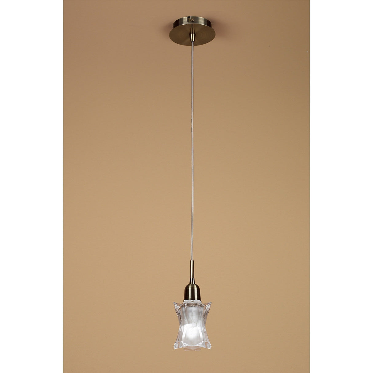 Alaska 11cm 1 Light Pendant Light - Antique Brass