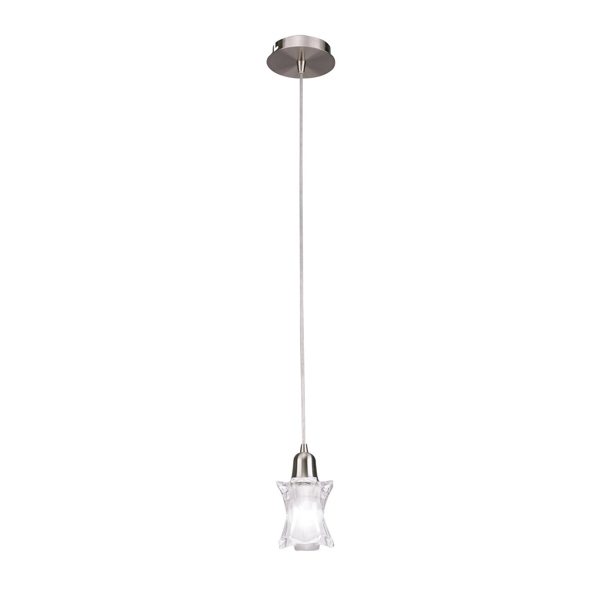 Alaska 11cm 1 Light Pendant Light - Satin Nickel