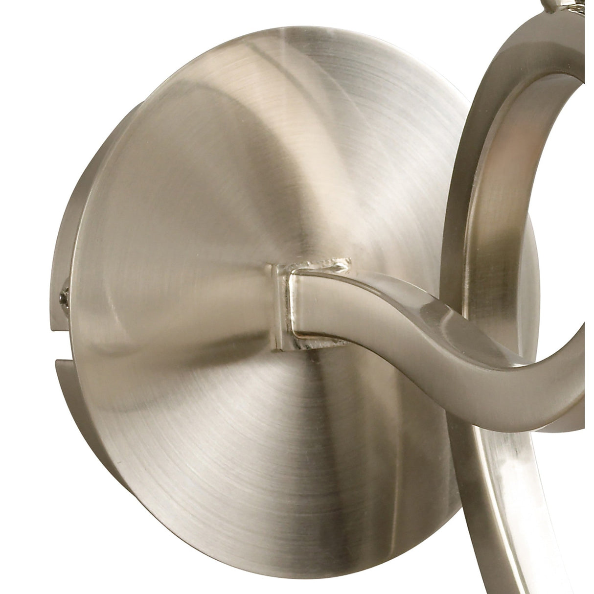 Alaska 1 Light Wall Lamp With Switch - Satin Nickel