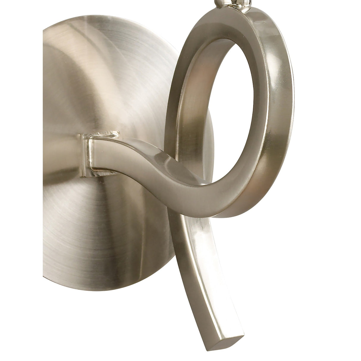 Alaska 1 Light Wall Lamp With Switch - Satin Nickel