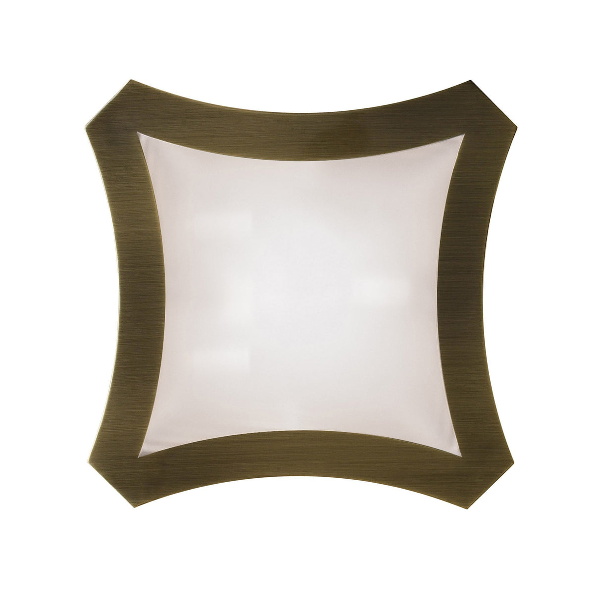 Alaska 3 Light Wall/Flush Ceiling Light - Antique Brass