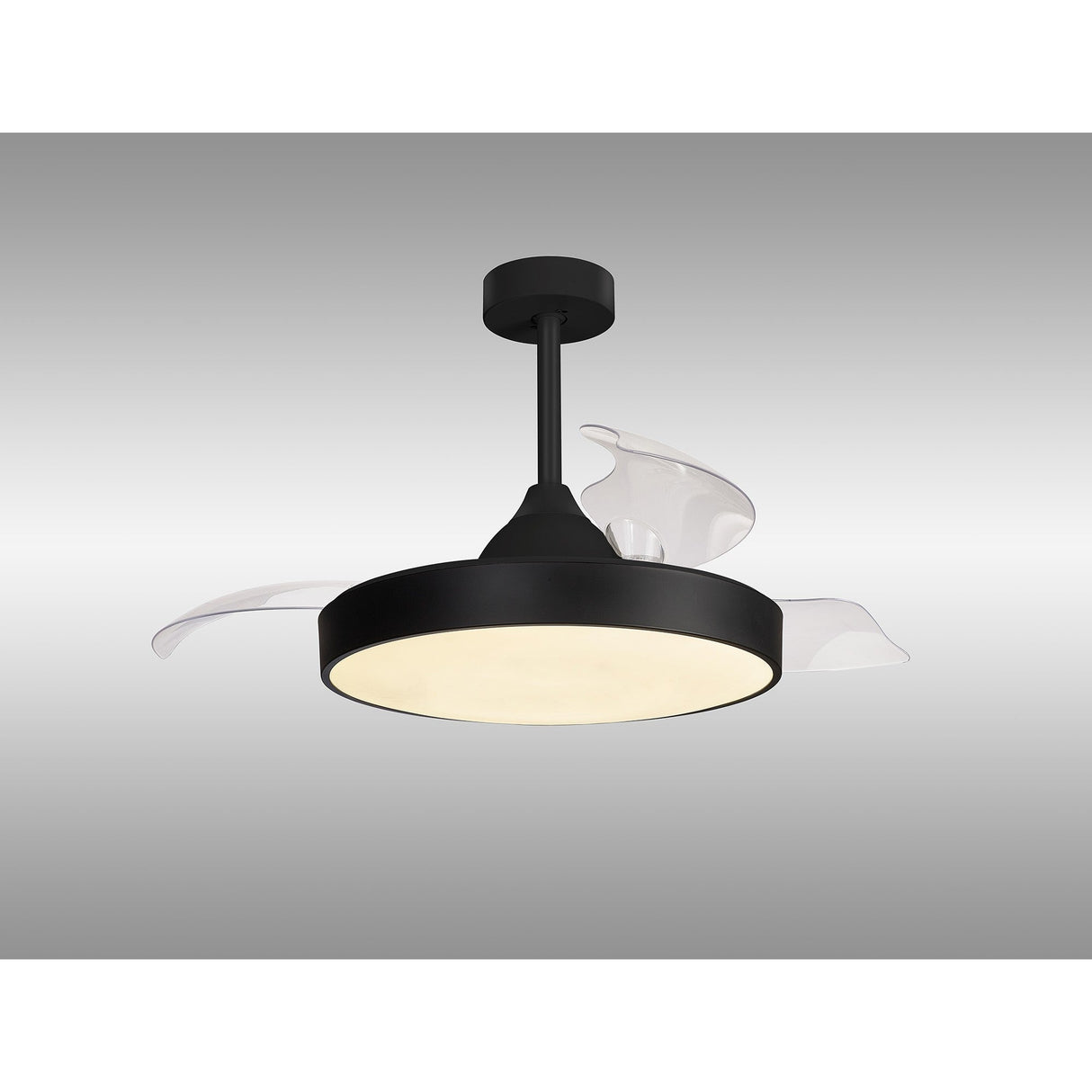 Alaska CCT Dimmable LED Ceiling Fan Light With Remote & APP Control - Black