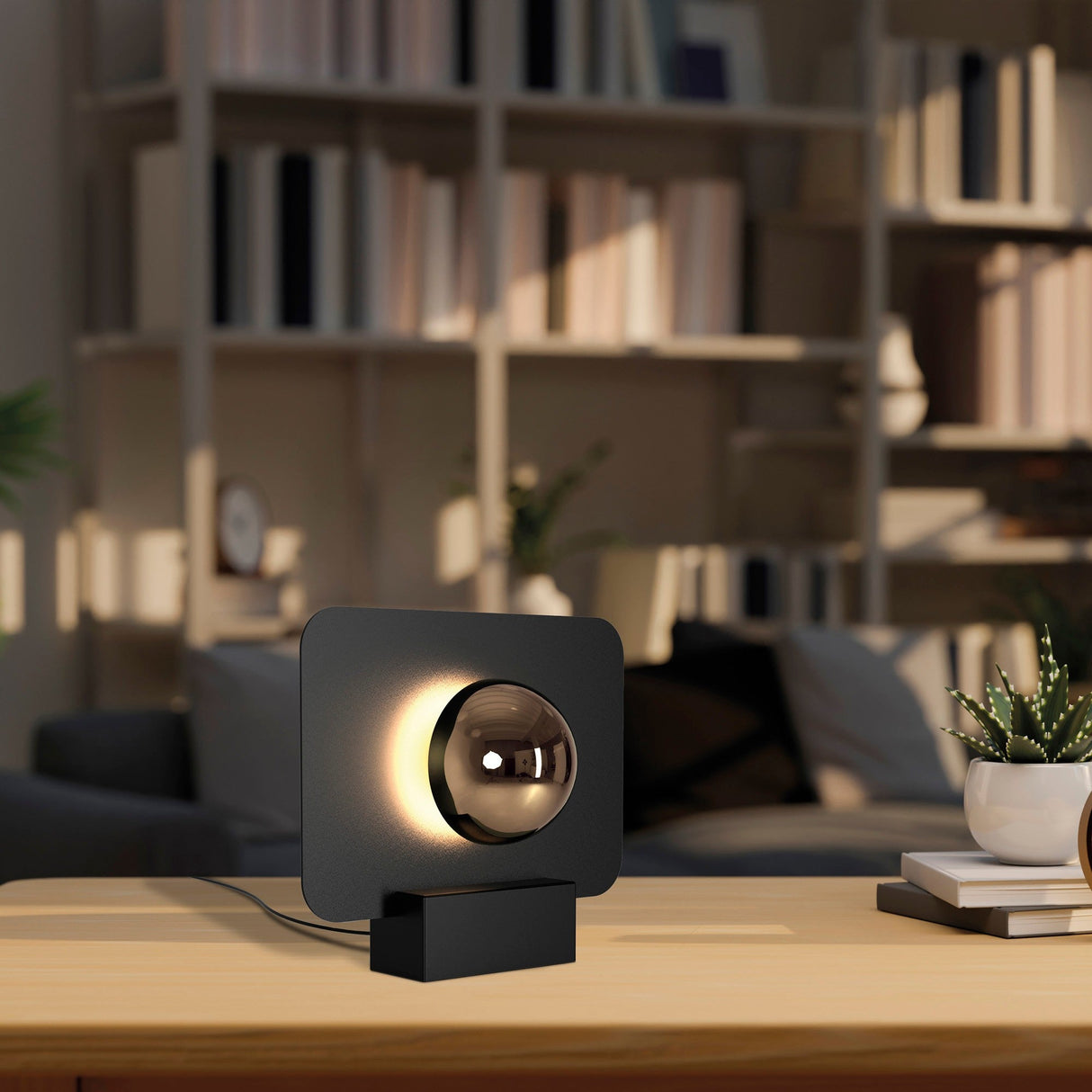 Alba LED Table Lamp 8W 3000K - Black/French Gold