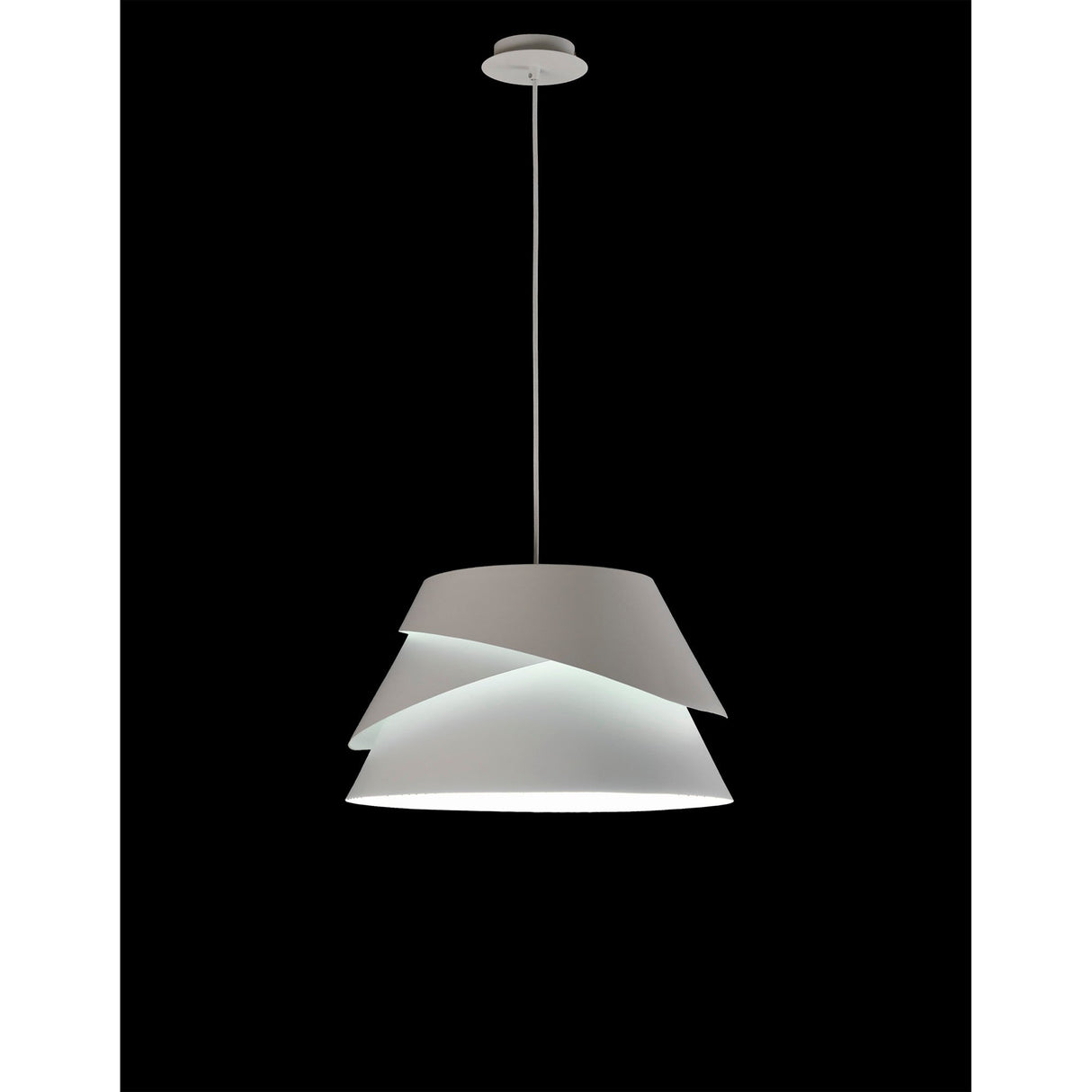 Alboran 41cm 1 Light Pendant Light - Silver
