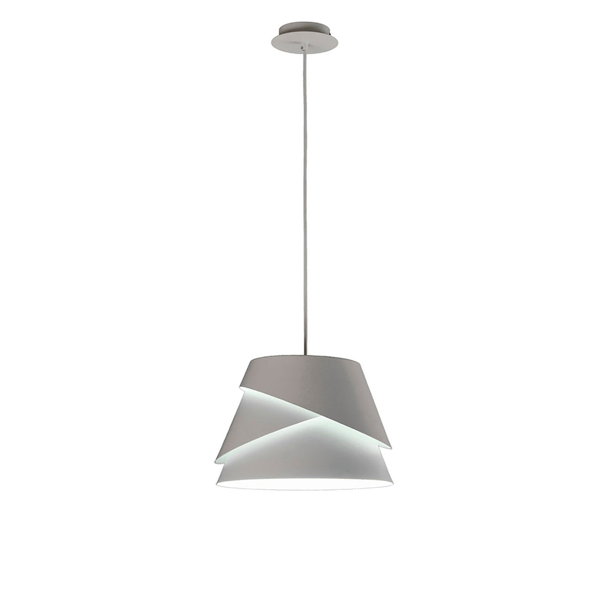 Alboran 33cm 1 Light Pendant Light - Silver