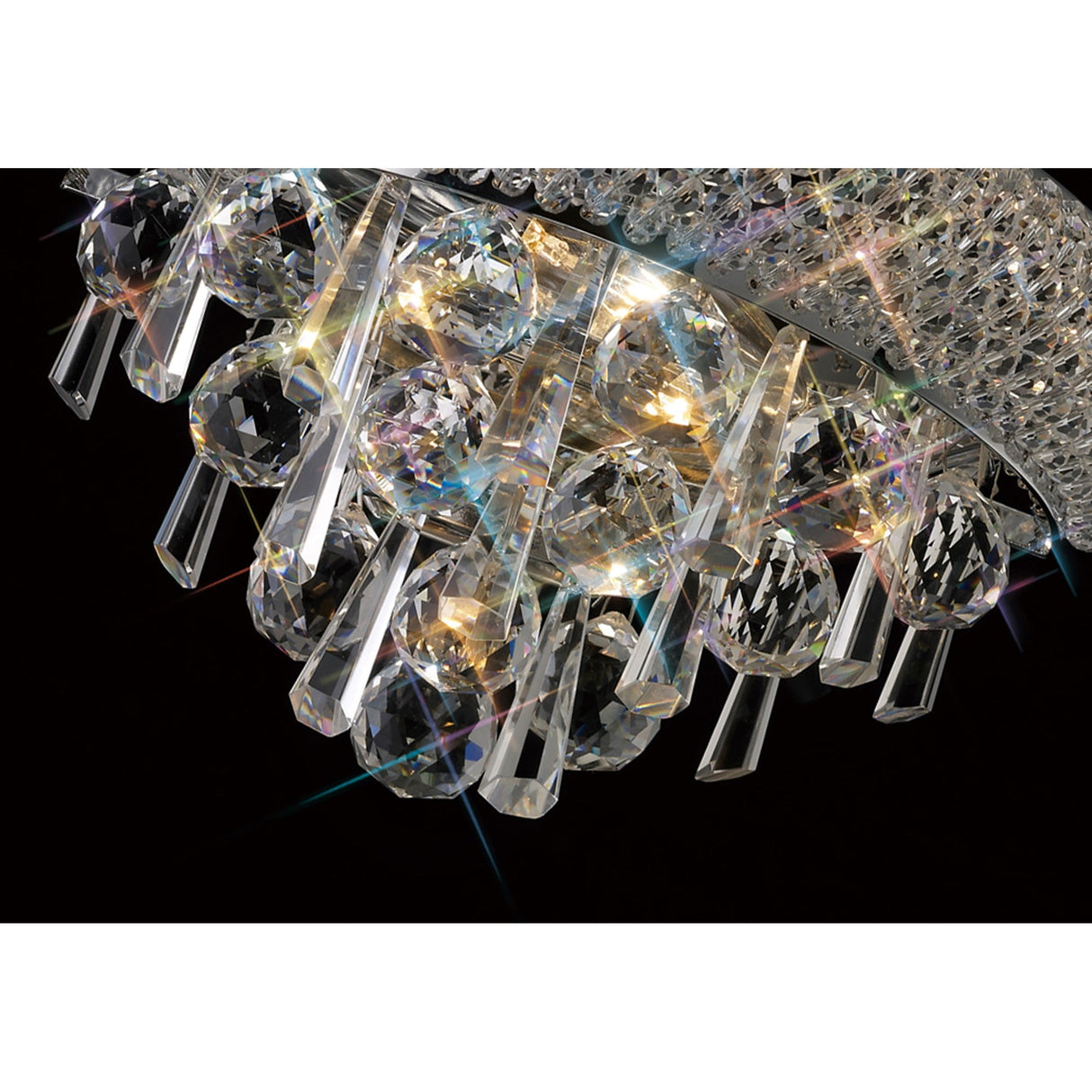 Alexandra Small 2 Light Crystal Wall Light - Chrome