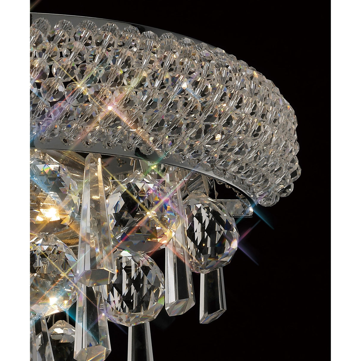 Alexandra Small 2 Light Crystal Wall Light - Chrome