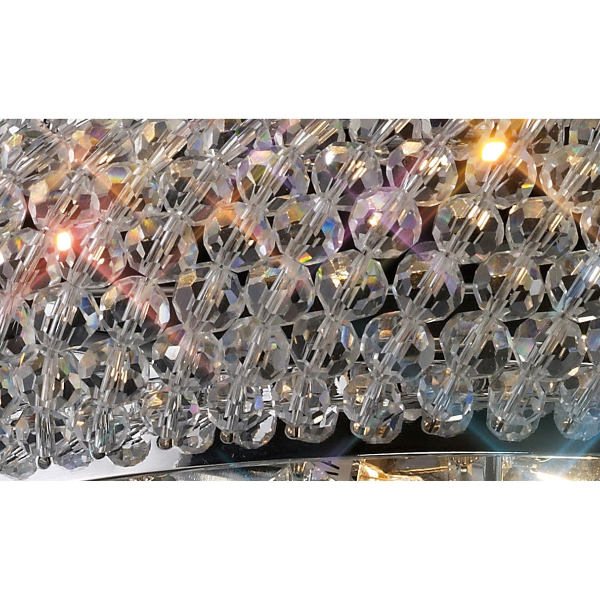 Alexandra Small 2 Light Crystal Wall Light - Chrome