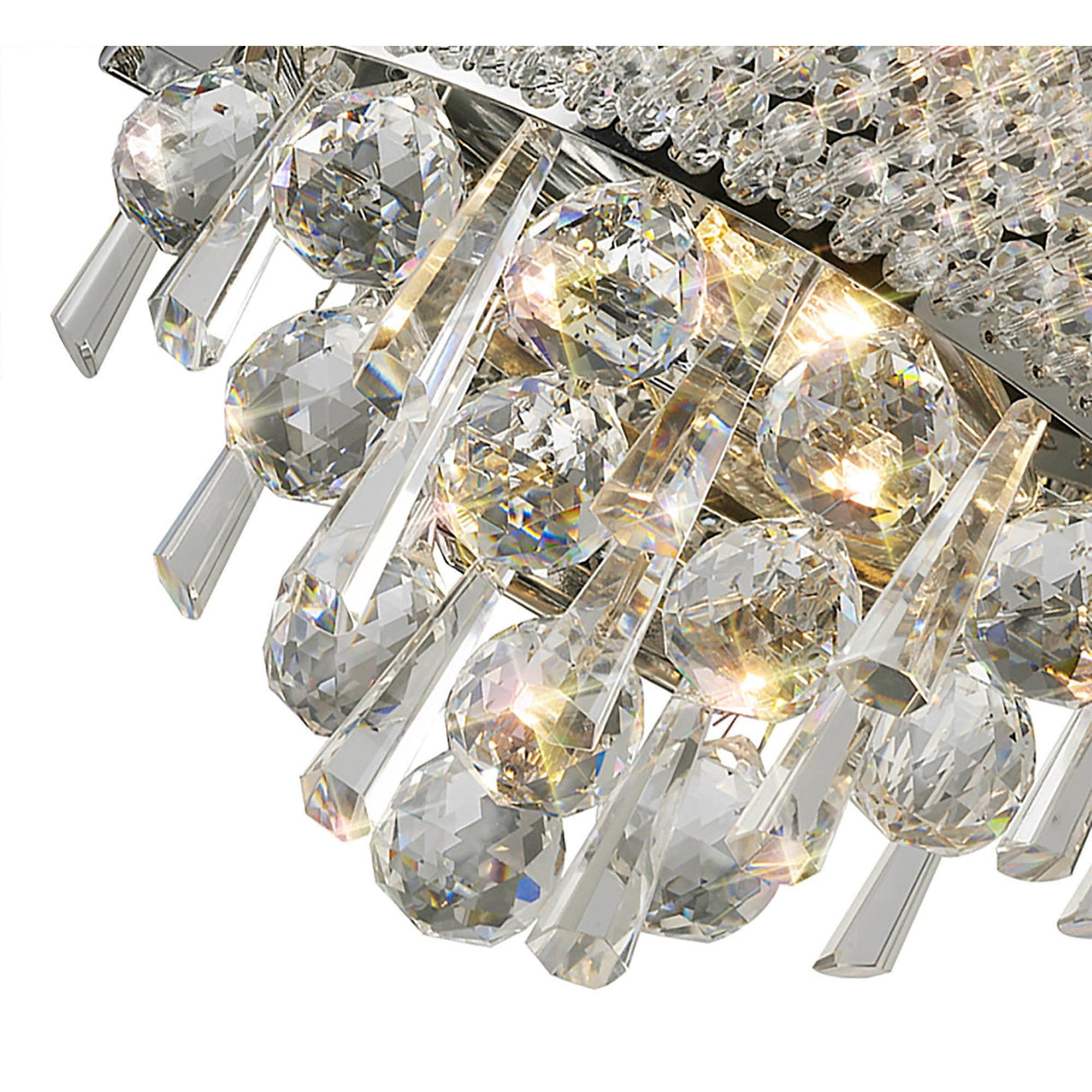 Alexandra Small 2 Light Crystal Wall Light - Chrome