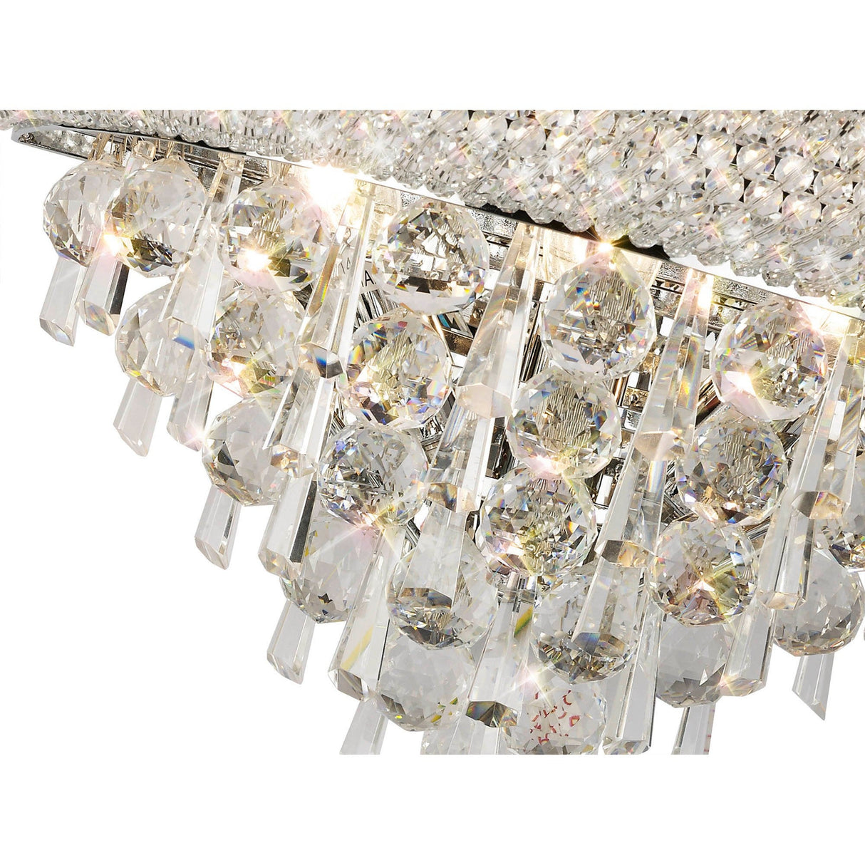 Alexandra Medium 3 Light Crystal Wall Light - Chrome