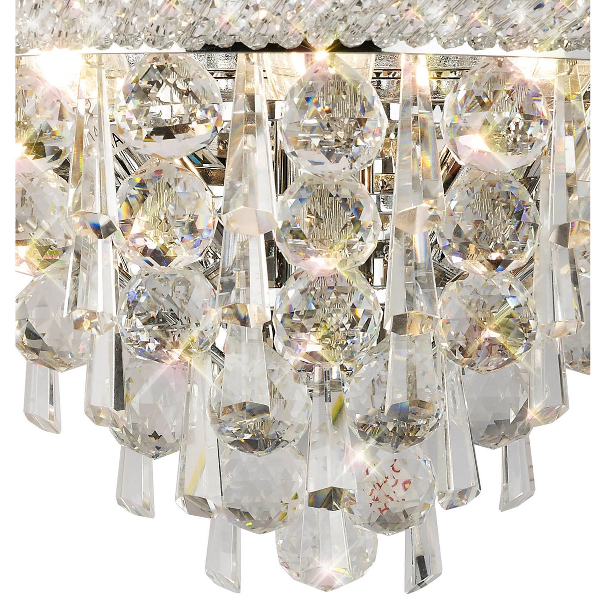 Alexandra Medium 3 Light Crystal Wall Light - Chrome