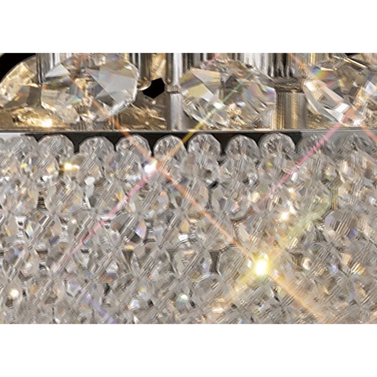 Alexandra 5 Light Crystal Table Lamp - Polished Chrome