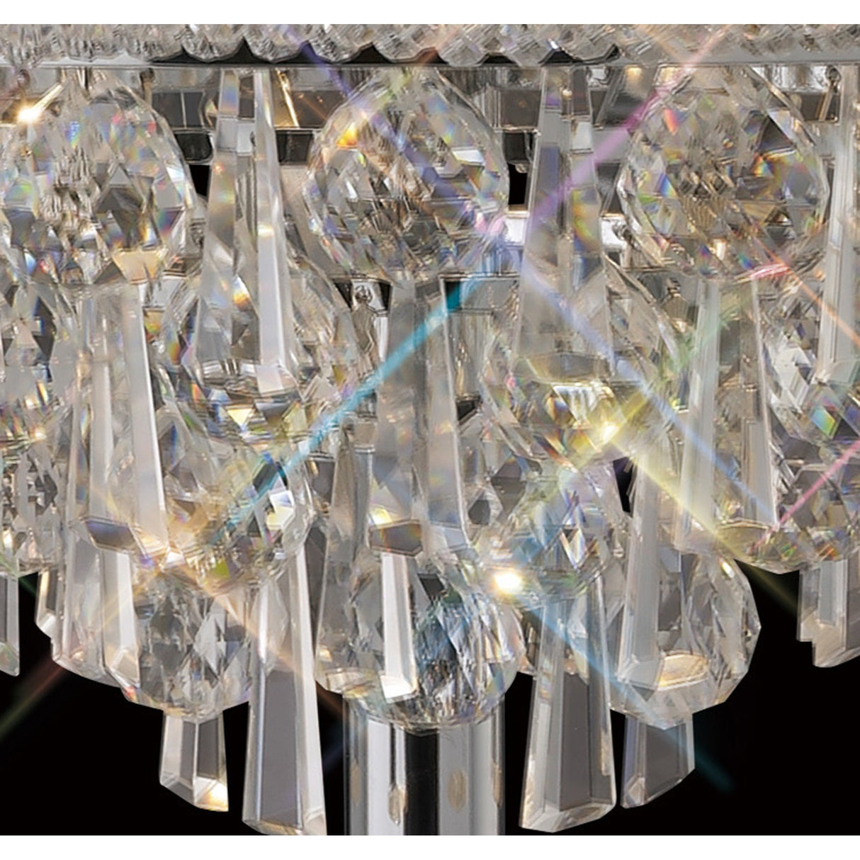 Alexandra 5 Light Crystal Table Lamp - Polished Chrome