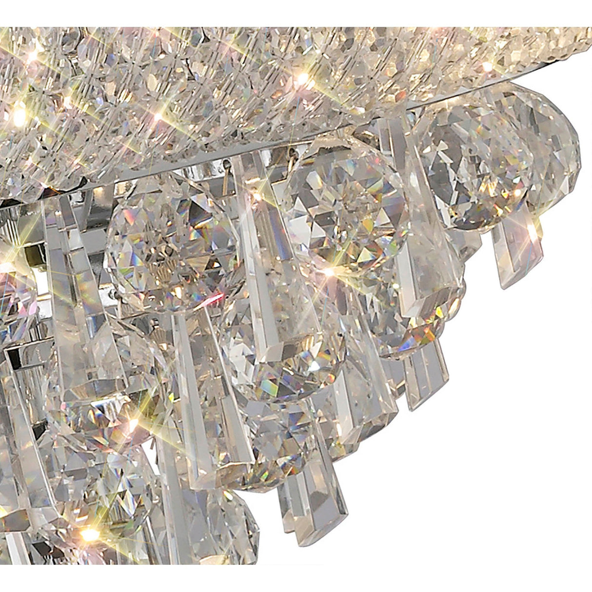 Alexandra 5 Light Crystal Table Lamp - Polished Chrome