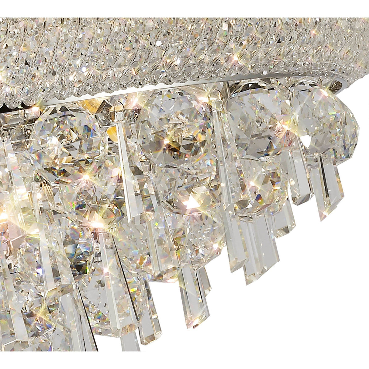 Alexandra 50cm 9 Light Crystal Chandelier - Polished Chrome