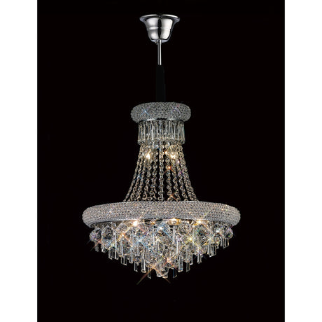 Alexandra 50cm 9 Light Crystal Chandelier - Polished Chrome