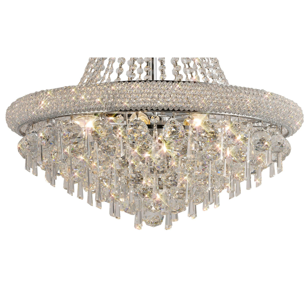 Alexandra 59cm 13 Light Crystal Chandelier - Chrome