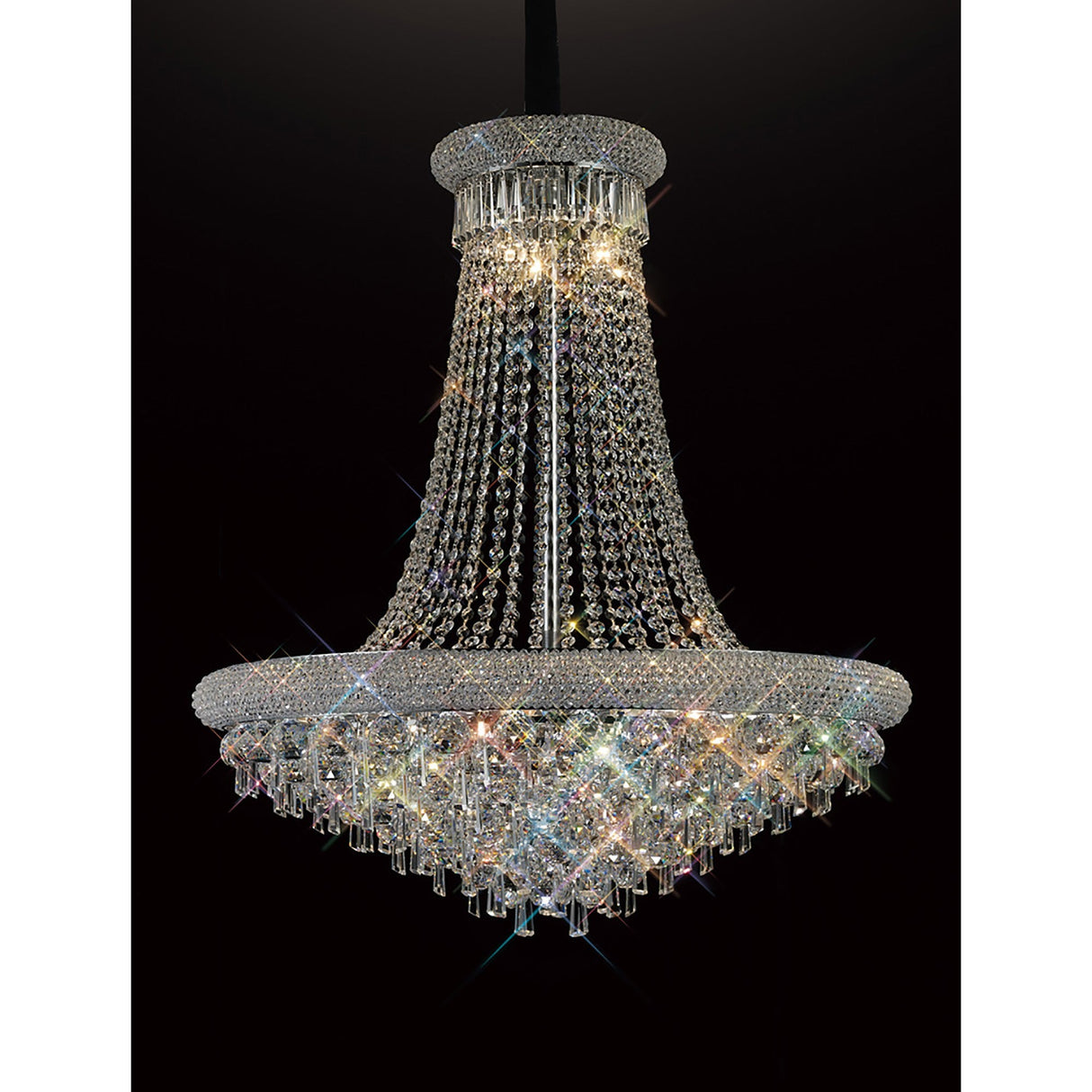 Alexandra 77cm 18 Light Crystal Chandelier - Chrome