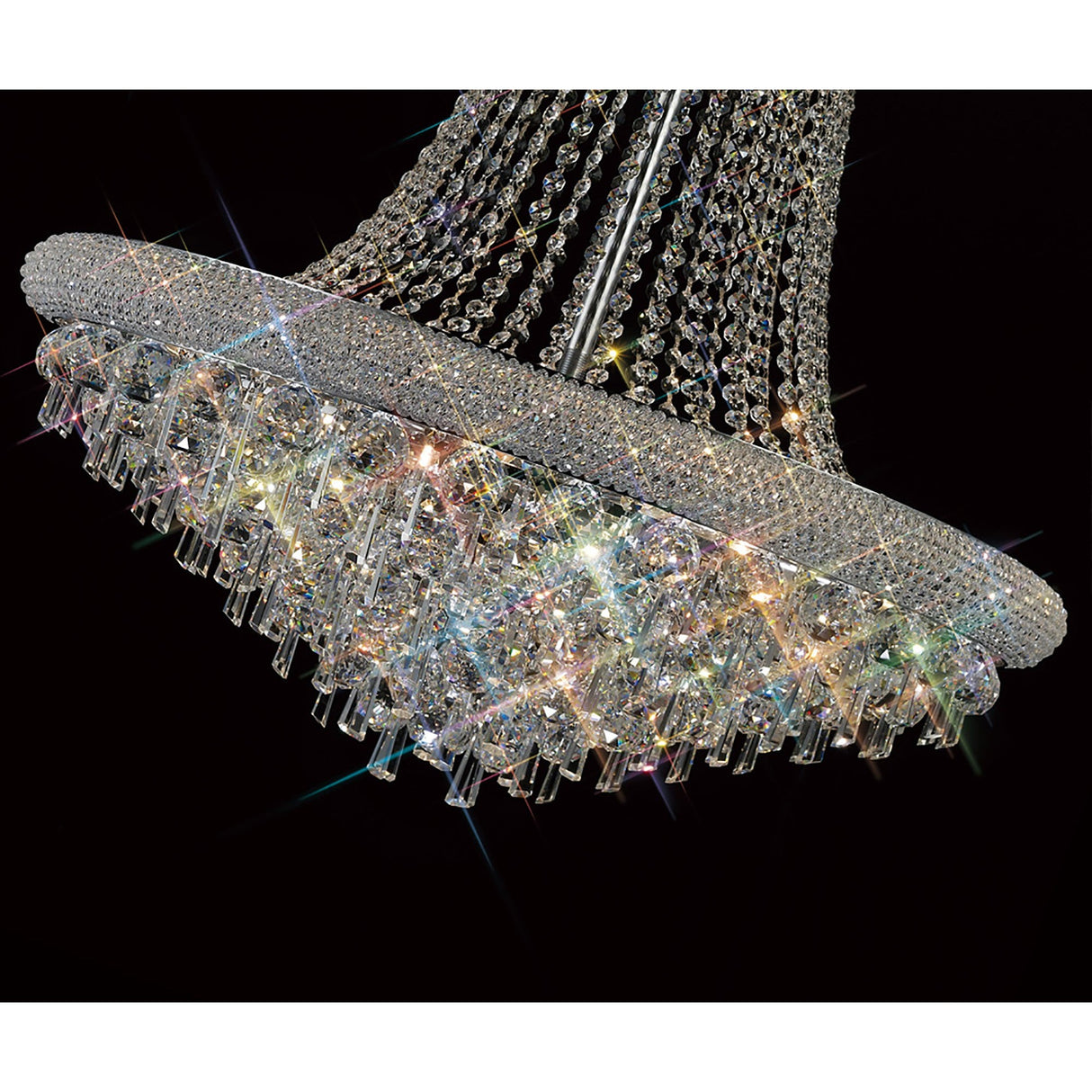 Alexandra 77cm 18 Light Crystal Chandelier - Chrome