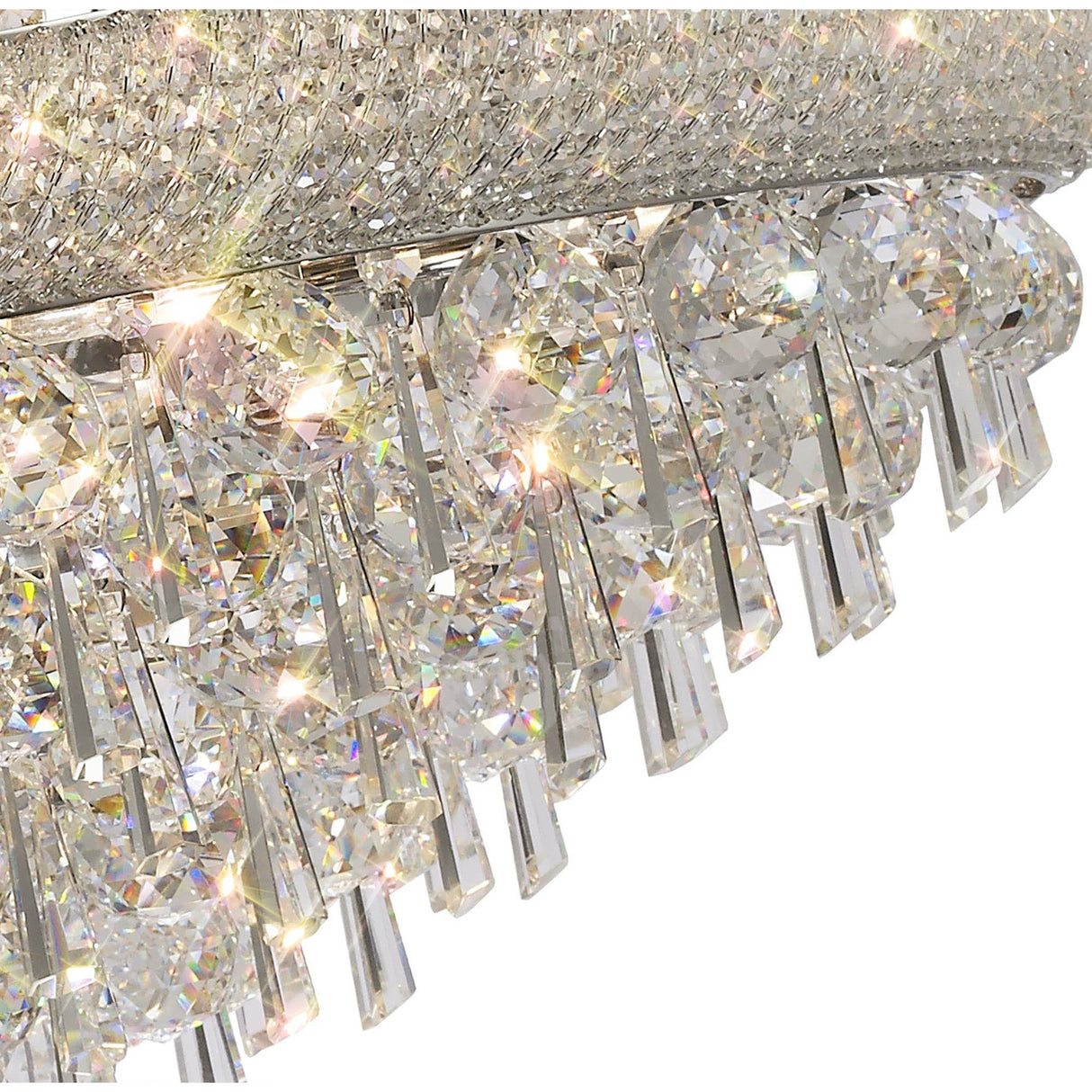 Alexandra 77cm 18 Light Crystal Chandelier - Chrome