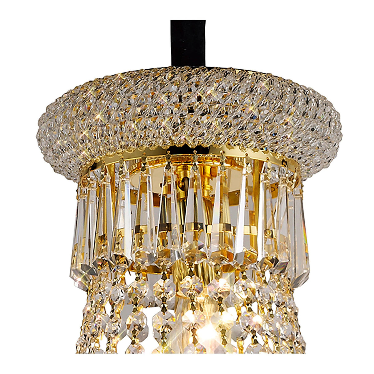 Alexandra 50cm 9 Light Crystal Chandelier - Gold