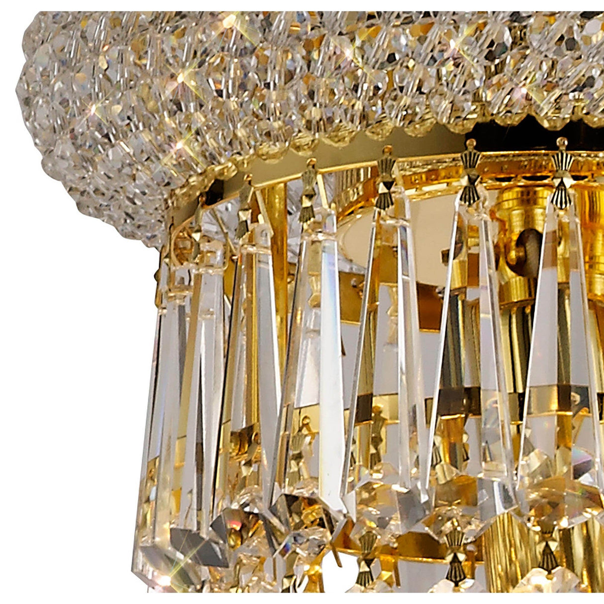 Alexandra 50cm 9 Light Crystal Chandelier - Gold