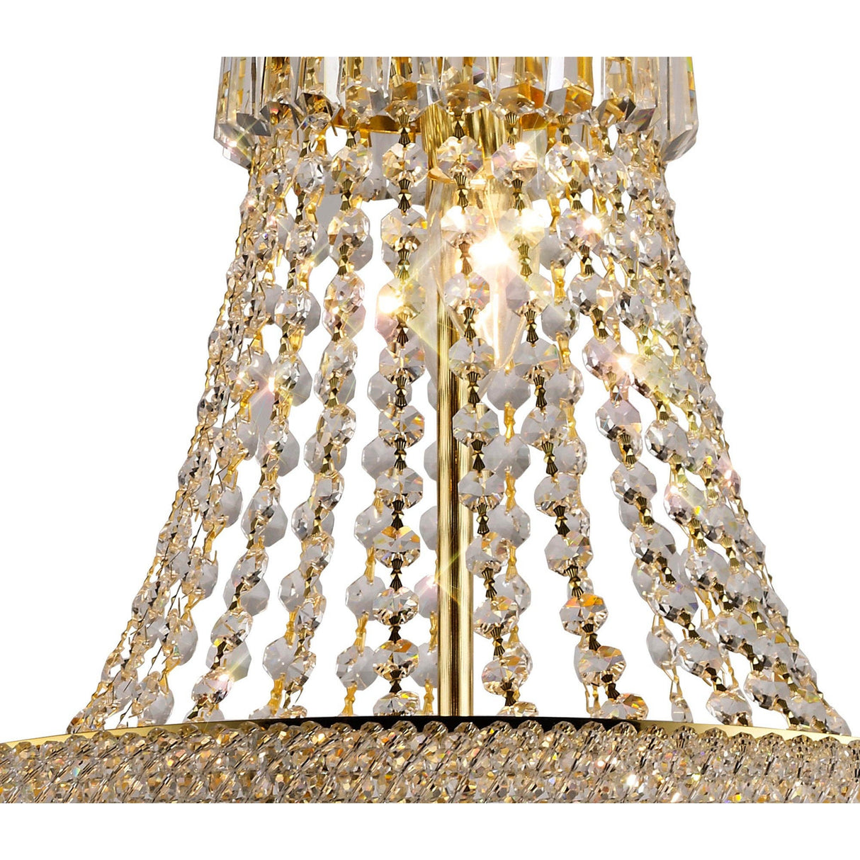 Alexandra 50cm 9 Light Crystal Chandelier - Gold