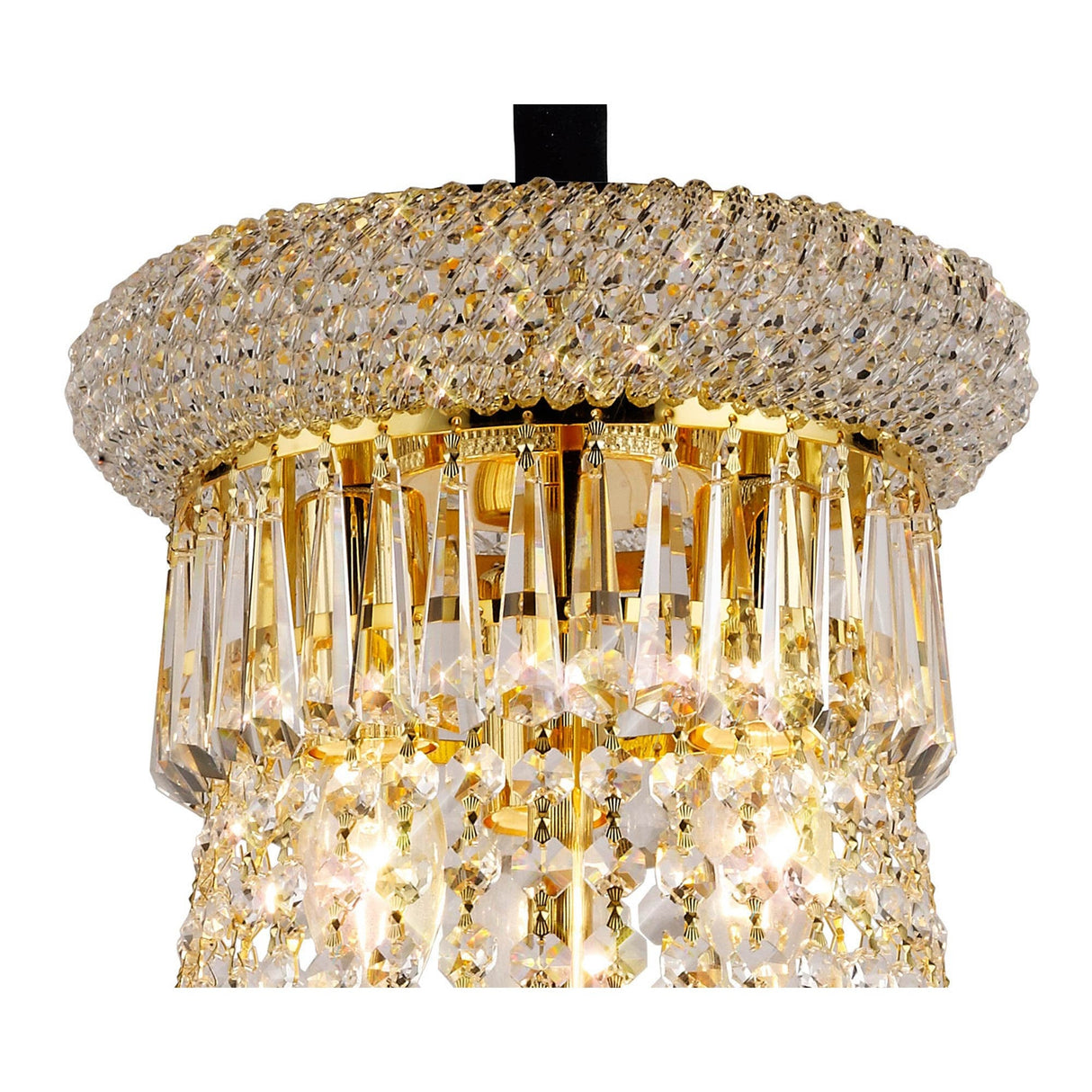 Alexandra 59cm 13 Light Crystal Chandelier - Gold