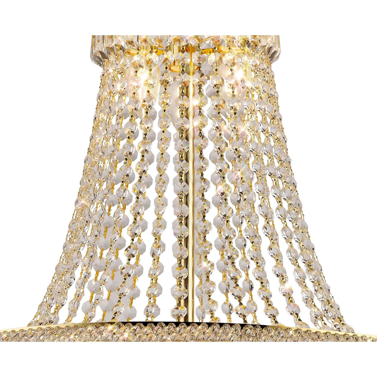 Alexandra 59cm 13 Light Crystal Chandelier - Gold