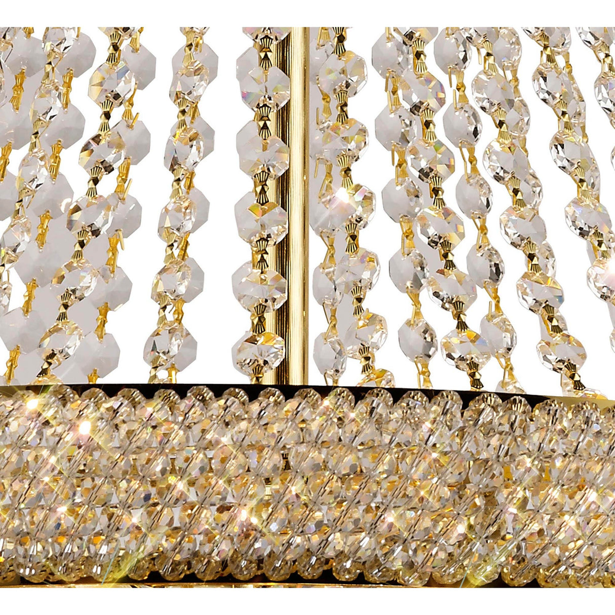 Alexandra 59cm 13 Light Crystal Chandelier - Gold