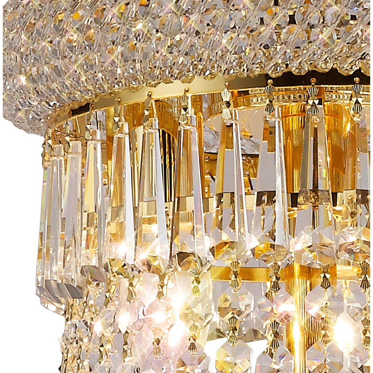 Alexandra 77cm 18 Light Crystal Chandelier - Gold