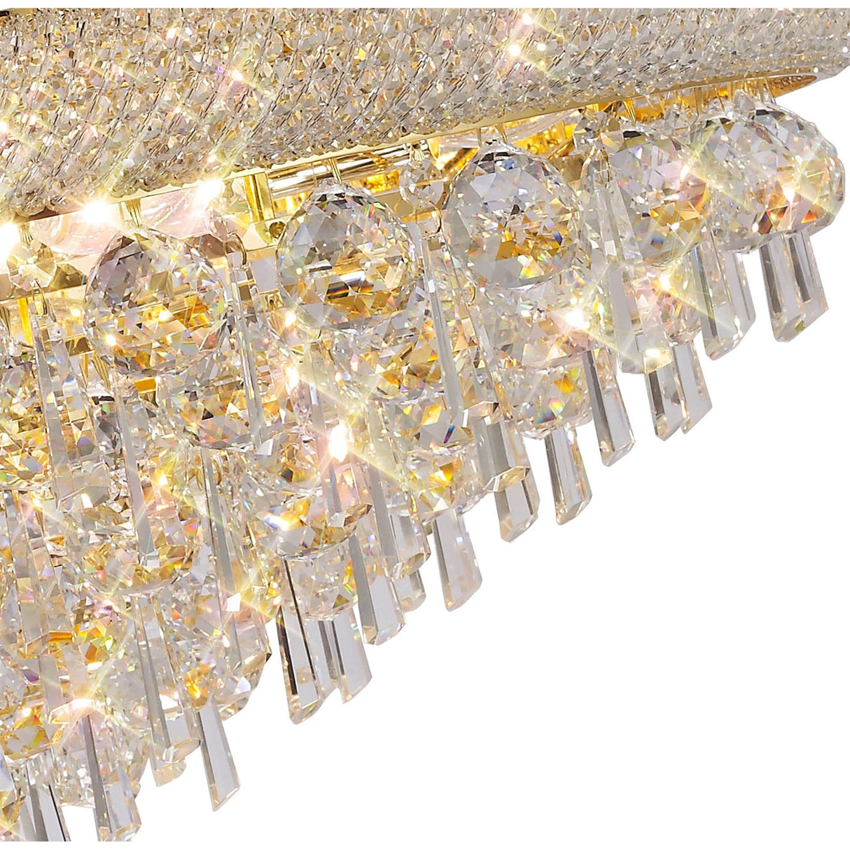 Alexandra 77cm 18 Light Crystal Chandelier - Gold