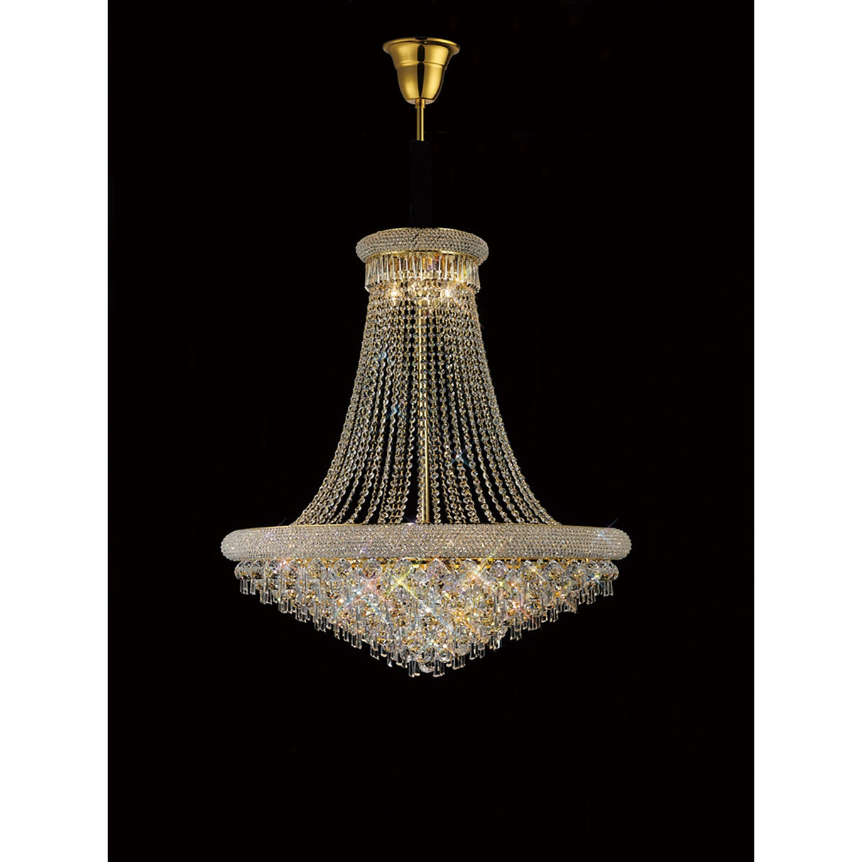 Alexandra 77cm 18 Light Crystal Chandelier - Gold