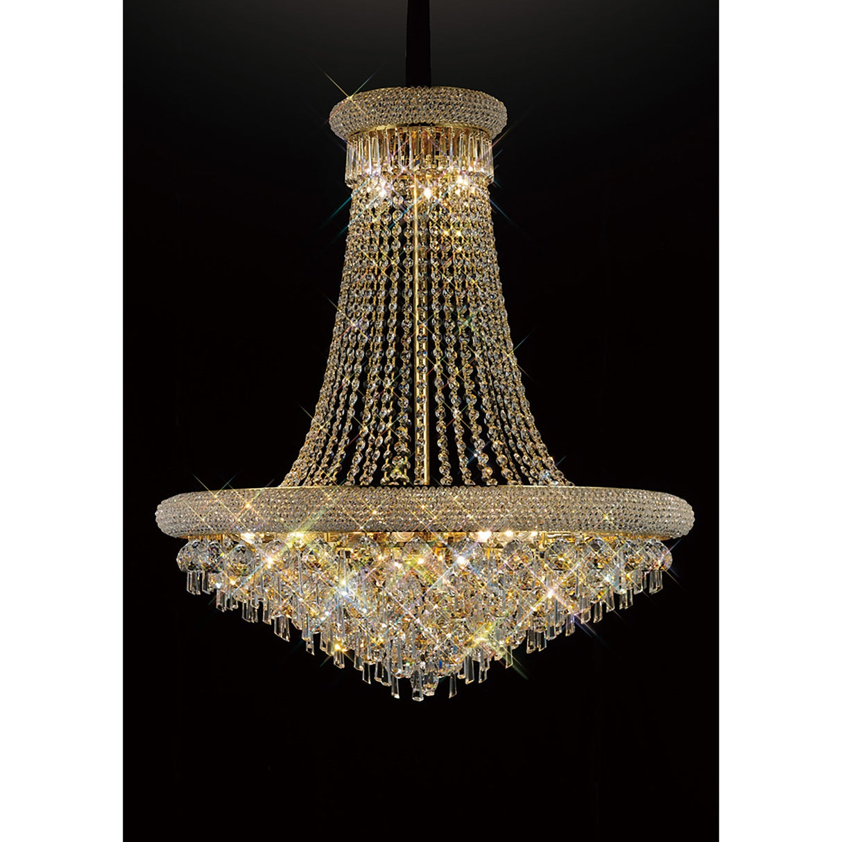 Alexandra 94cm 20 Light Crystal Chandelier - Gold