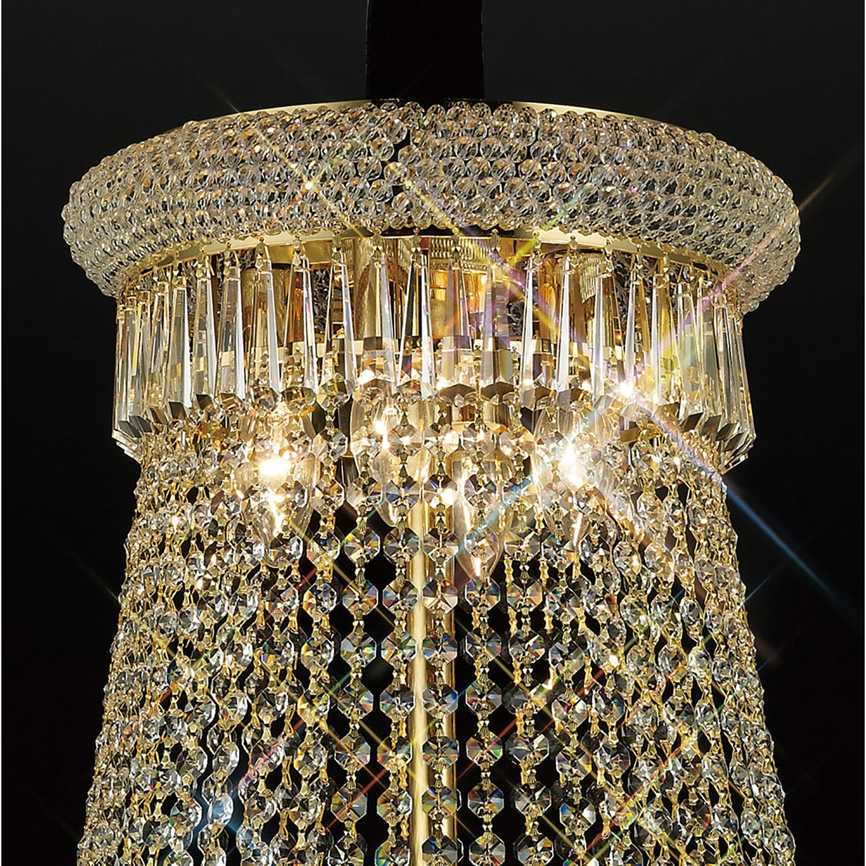 Alexandra 94cm 20 Light Crystal Chandelier - Gold