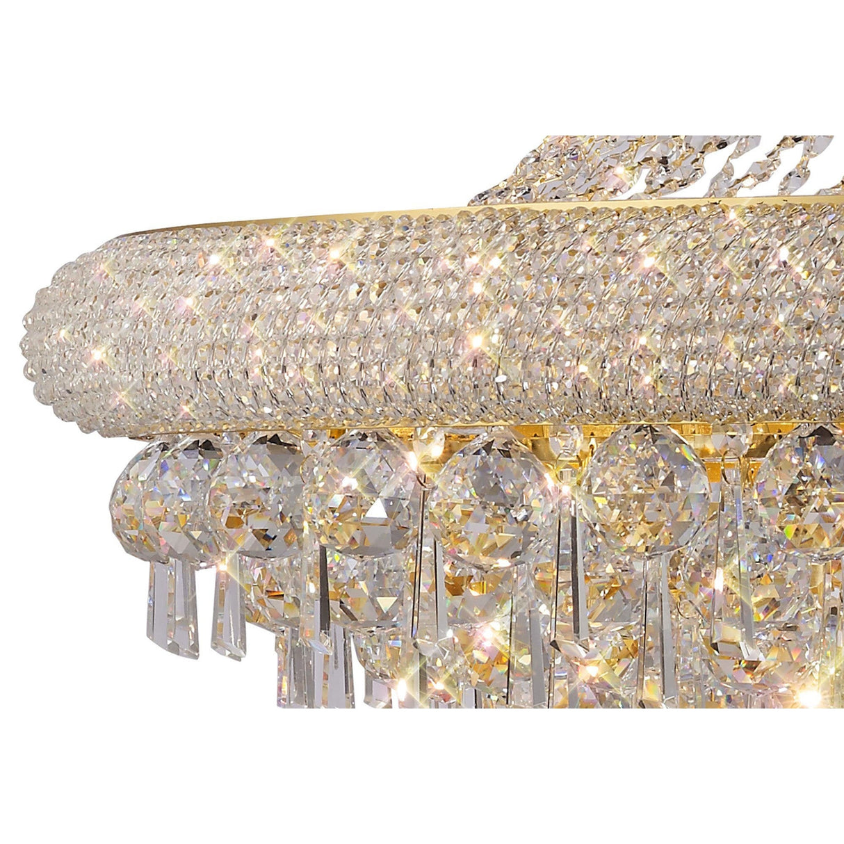 Alexandra 94cm 20 Light Crystal Chandelier - Gold