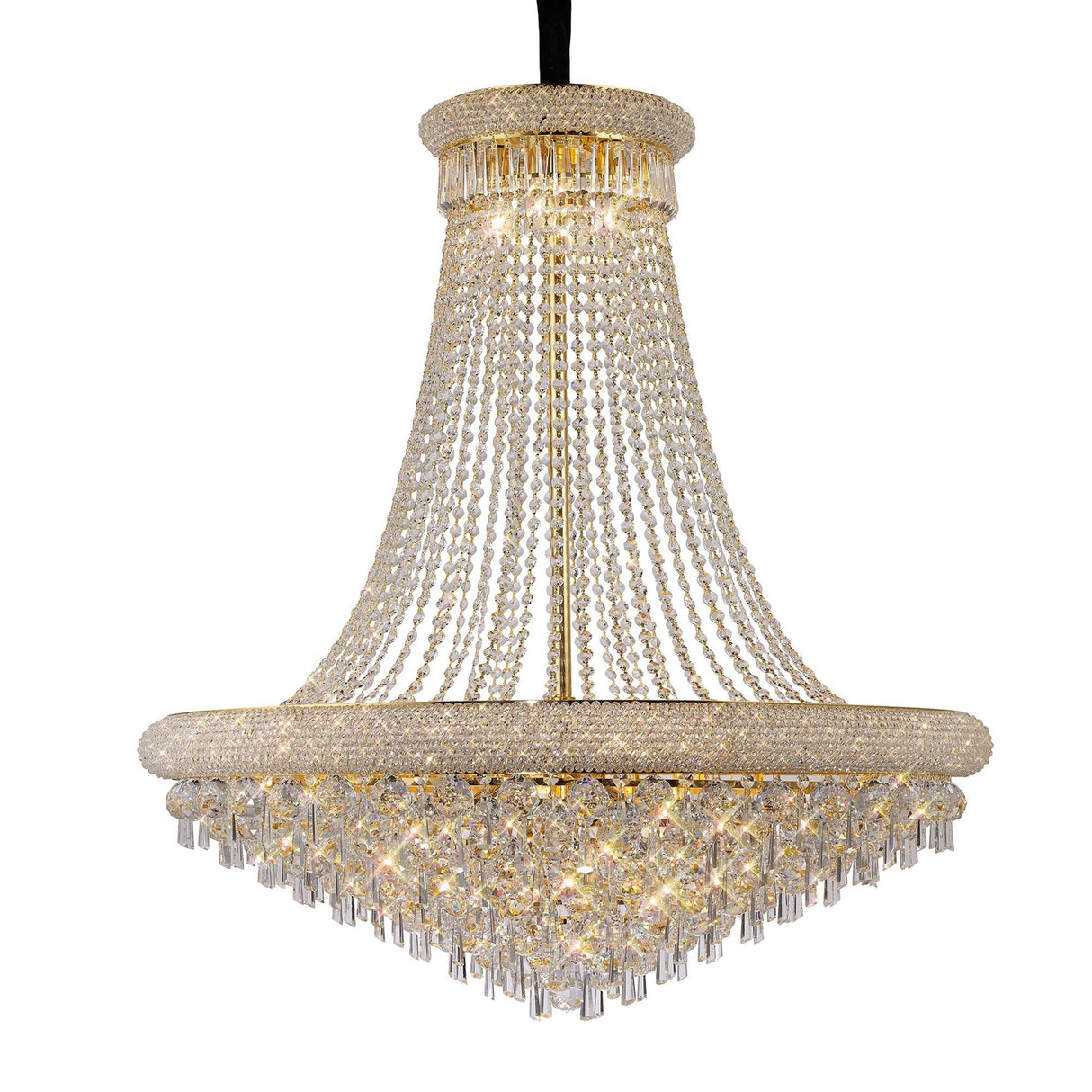 Alexandra 94cm 20 Light Crystal Chandelier - Gold