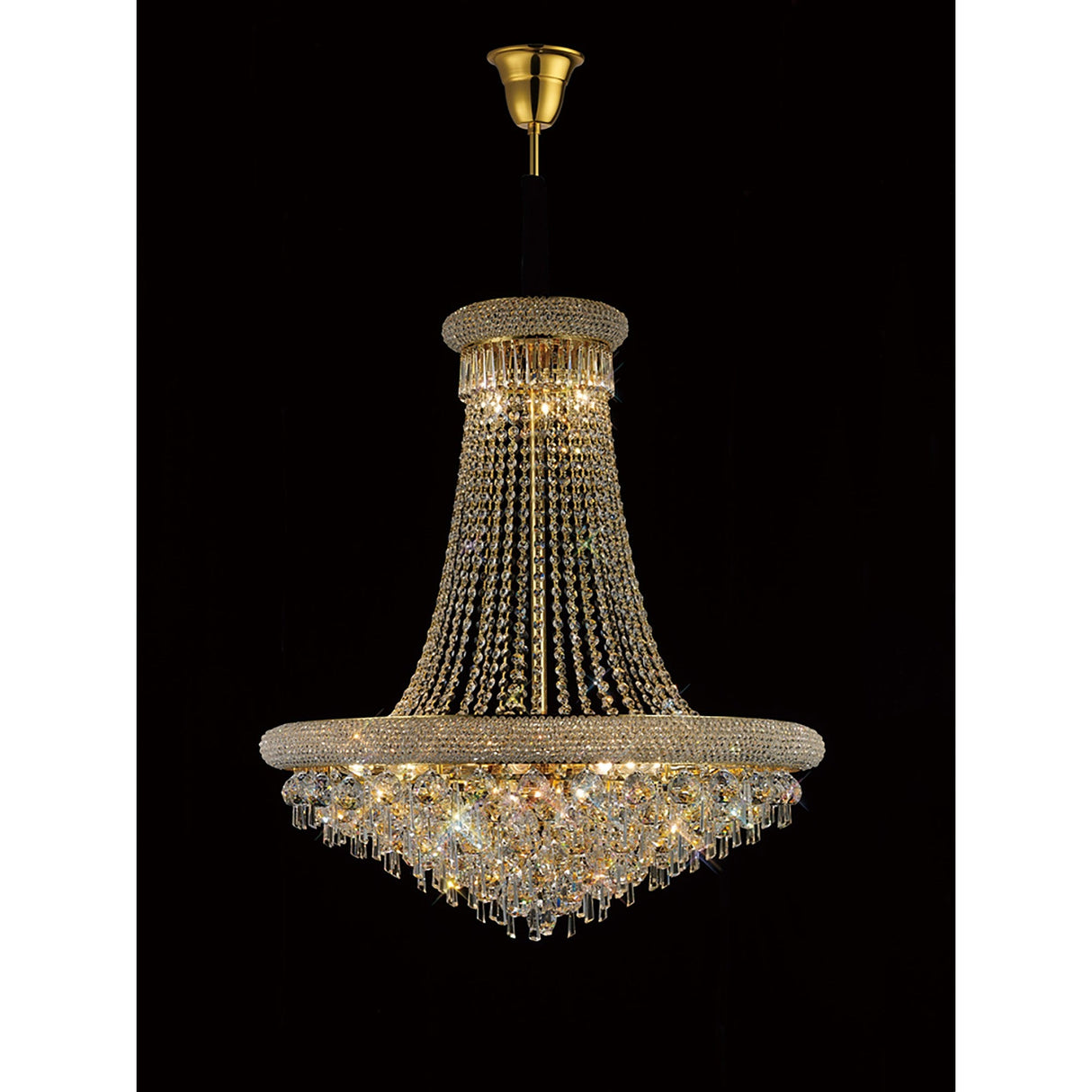 Alexandra 94cm 20 Light Crystal Chandelier - Gold