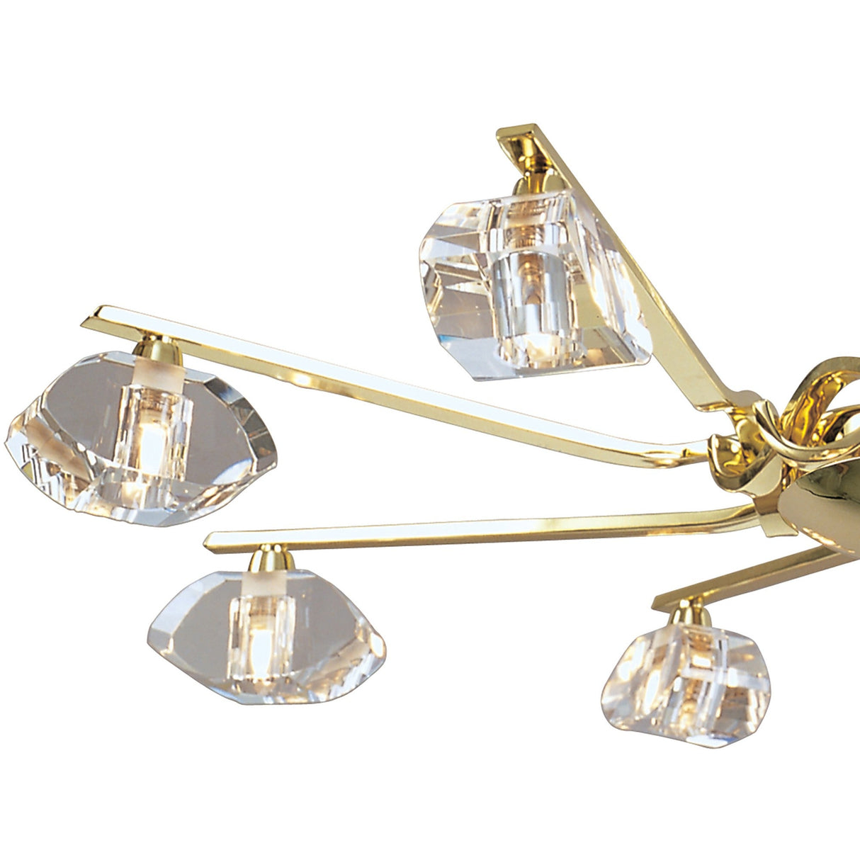 Alfa 80cm Chandelier 8 Light - Polished Brass